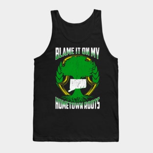 Blame It On My Hometown Roots State Tree Gift Connecticut Tank Top